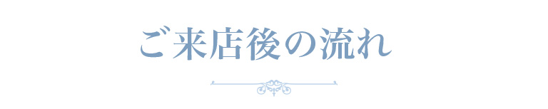 ご来店後の流れ